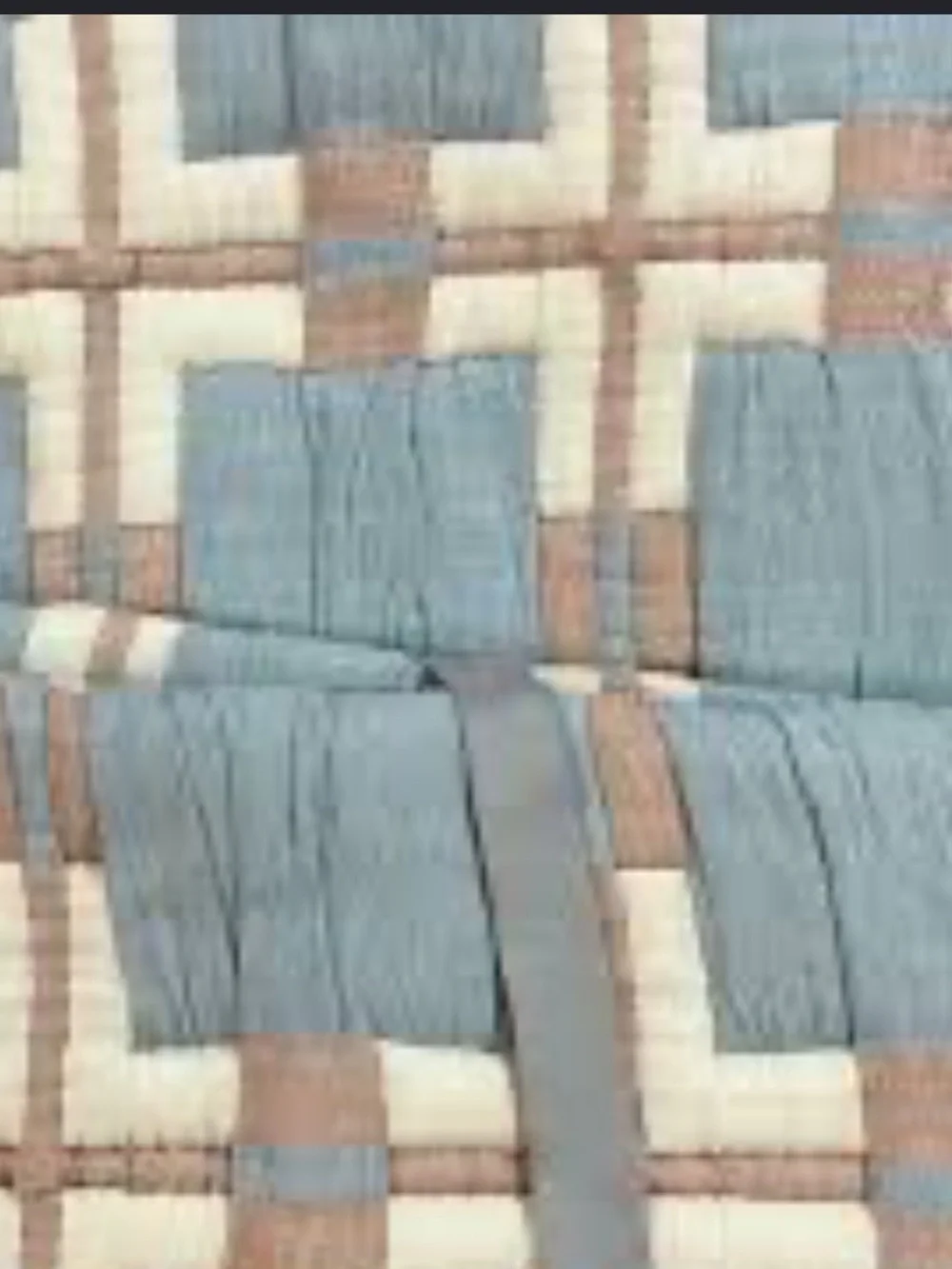 Anthropologie Sonya Matelasse Patchwork Quilt Set